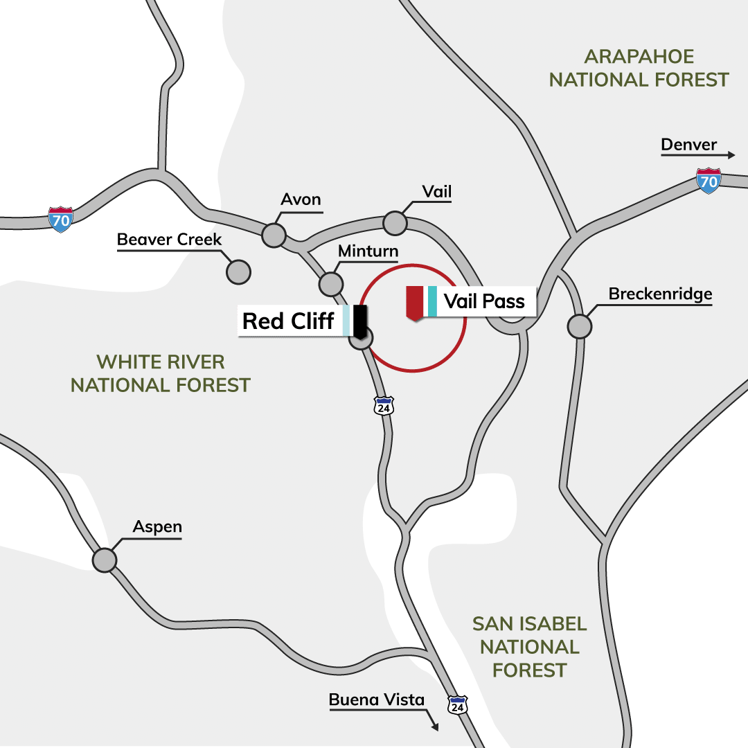 Red Cliff Colorado location map